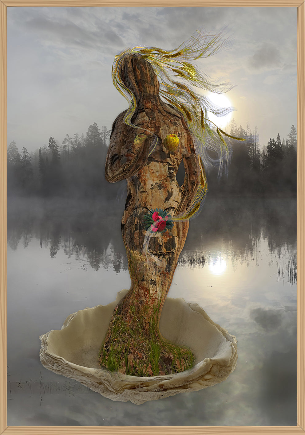 La nascita dell'albero 2 - Opera fotografica su alluminio by Norma Picciotto